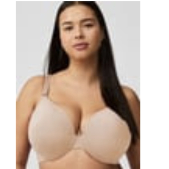 Torrid Amplify T-Shirt Push-Up Bra ROSE DUST Size: 46B NWT - Picture 1 of 7